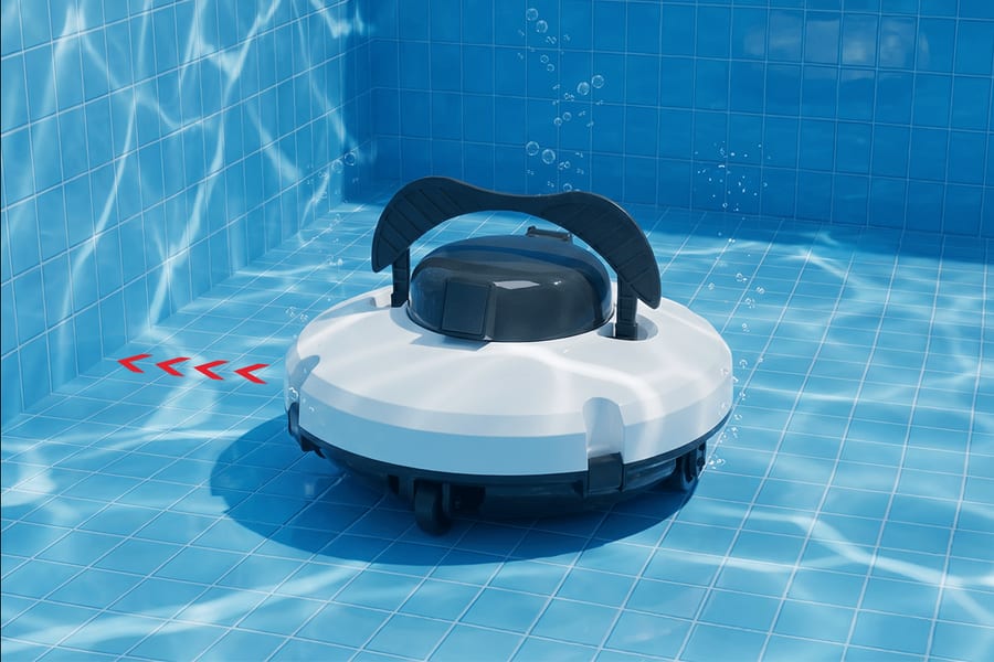 Le robot grimpe les parois